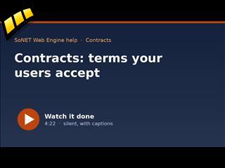 Add, draft from a description, publish. Step-by-step article with pictures: https://help.intergine.com/p/Help-Contracts