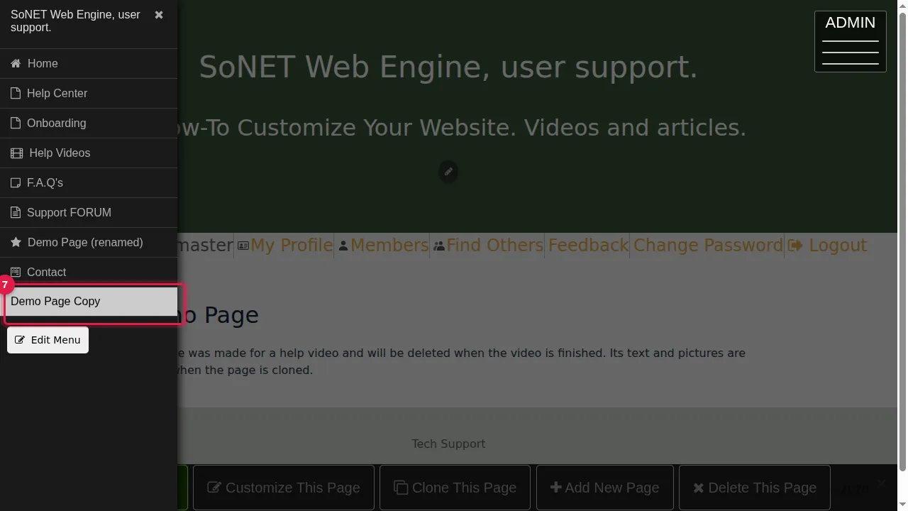 Step 7: The copy is listed under its new name.