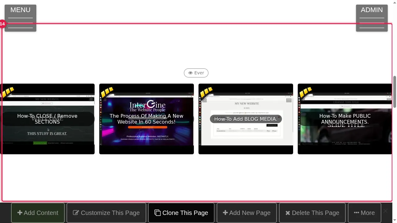 Step 14: Most Viewed Media: the most-seen pictures and videos; a click opens one.