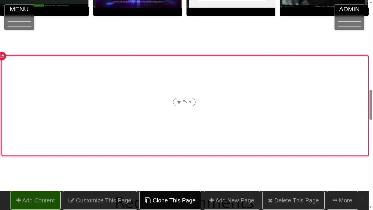Step 15: Top Rated Media stays empty until visitors rate your pictures and videos.